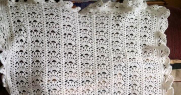 Lacy Crochet: Border for Fancy Shells Baby Afghan