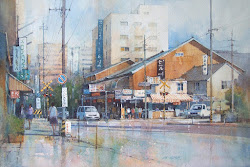 watercolor street scene japan paintings watercolors ramsay ian painting update yokkaichi summer sketches comcast recent contact