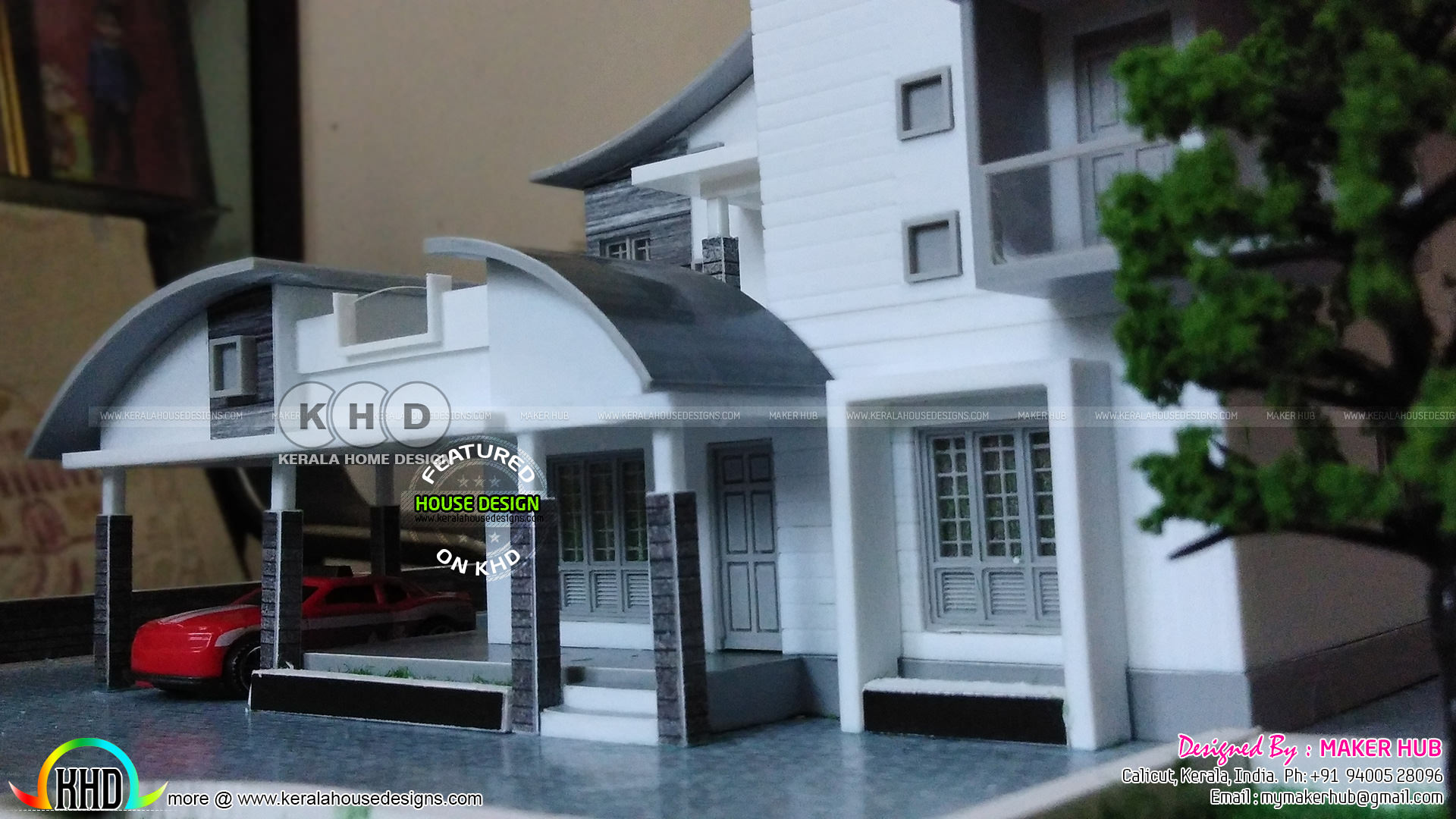 3D Printed house miniature models in Kerala Kerala Home Design and