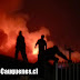 Voraz incendio destruyó cuatro viviendas la noche del viernes en población Pinochet