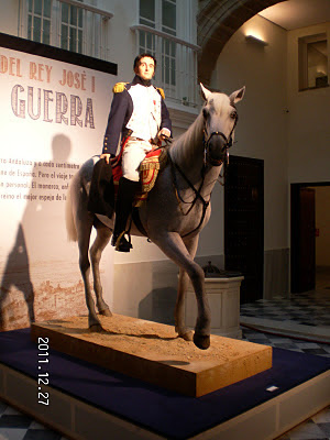 Representación del rey José I a caballo durante su campaña por Andalucía
