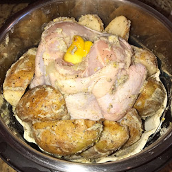 pressure chicken lemon potatoes pot instant cooker pepper whole knob venting under vent