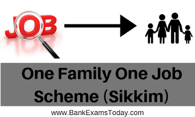 One Family One Job Scheme in Sikkim