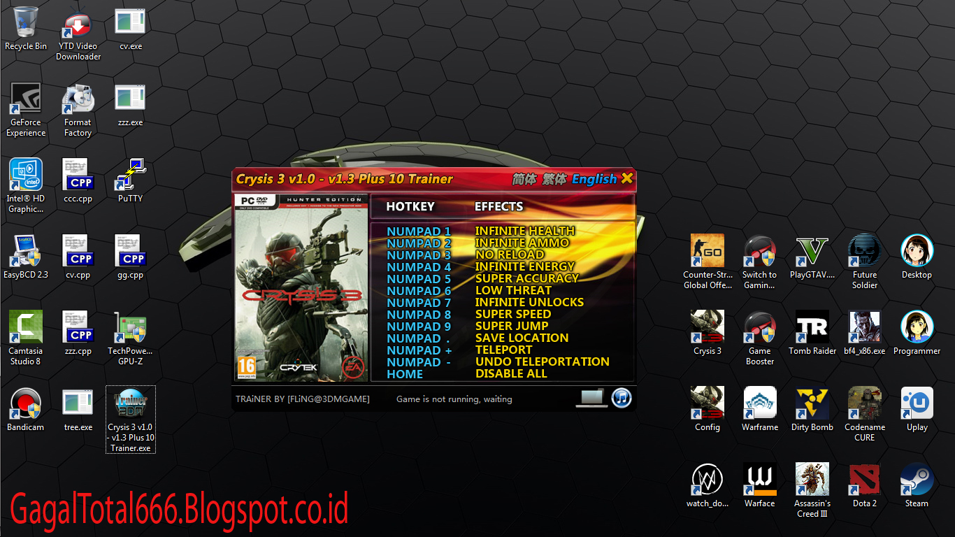 crysis 3 trainer all versions crysis 3 trainer all versions