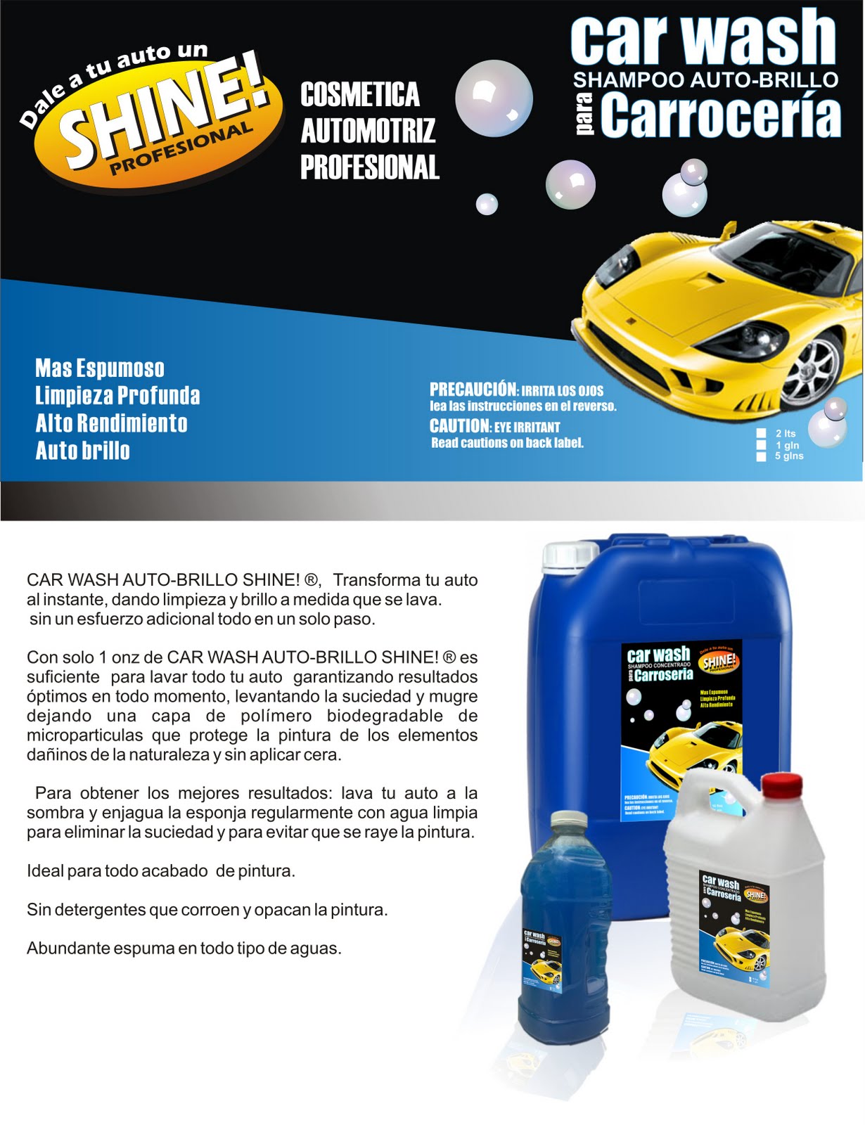 SHINE! CAR WASH SHAMPOO