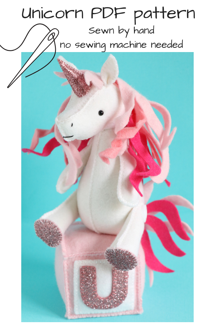 free unicorn sewing pattern pdf