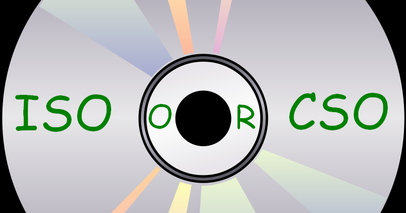 Psp формат cso. Psp формат cso