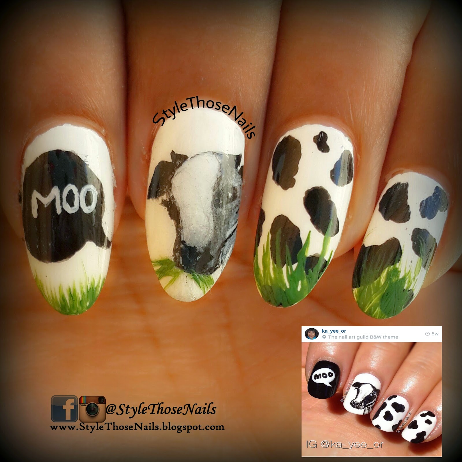 Cow Print Nail Art Nail Art Ideas