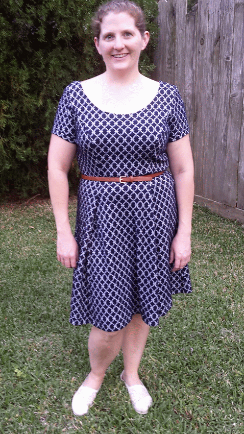 Stacie Thinks She Can: Knit for woven dress