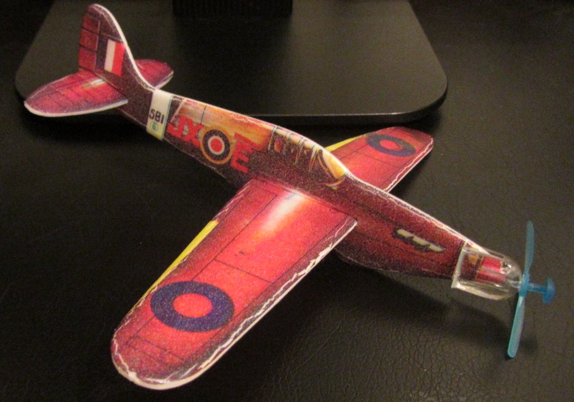 The Styrofoam Glider Squadron Power Prop Flying Gliders 6 Hawker