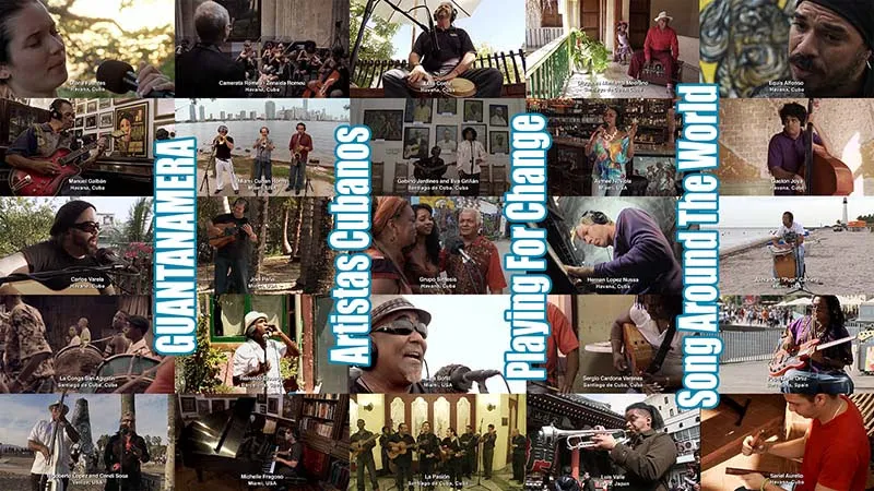 75 Artistas Cubanos ¨Guantanamera¨ - Playing For Change - Song Around The World. Portal Del Vídeo Clip Cubano