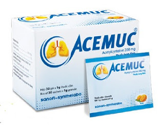Thuốc ho Acemuc giúp khạc đờm dễ dàng Thuốc ho Acemuc giúp khạc đờm dễ dàng
