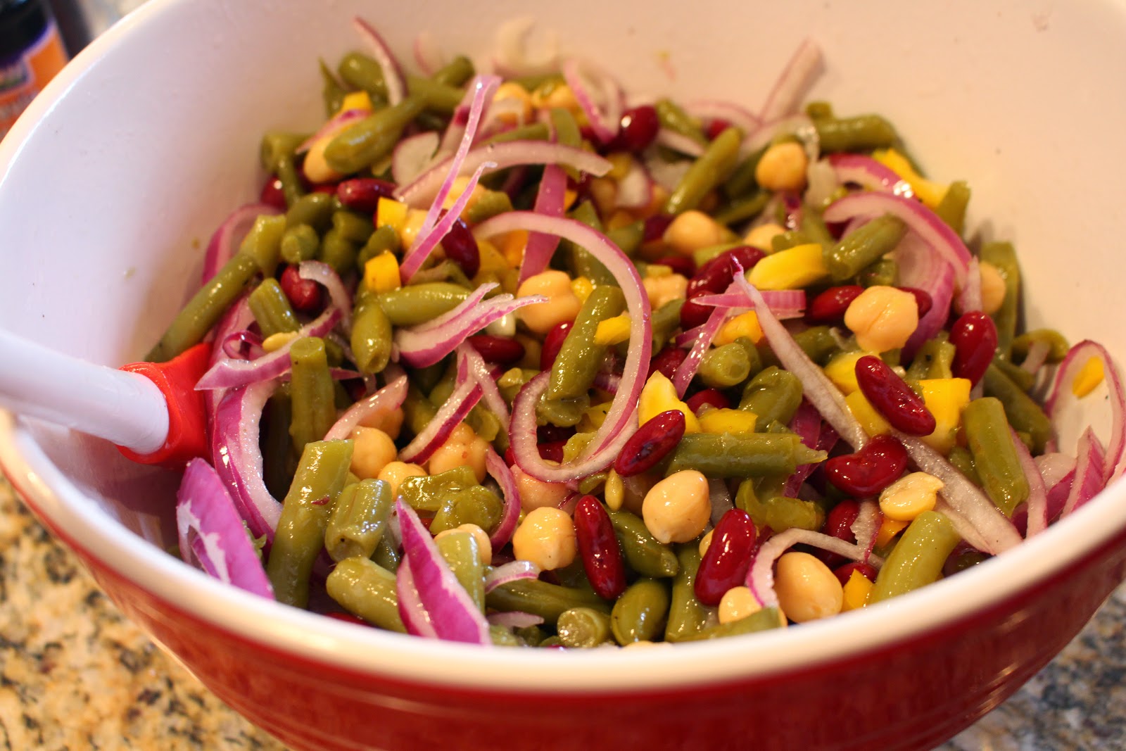 Beaute and the Feast A zippy 3bean salad recipe (Sugarfree with no