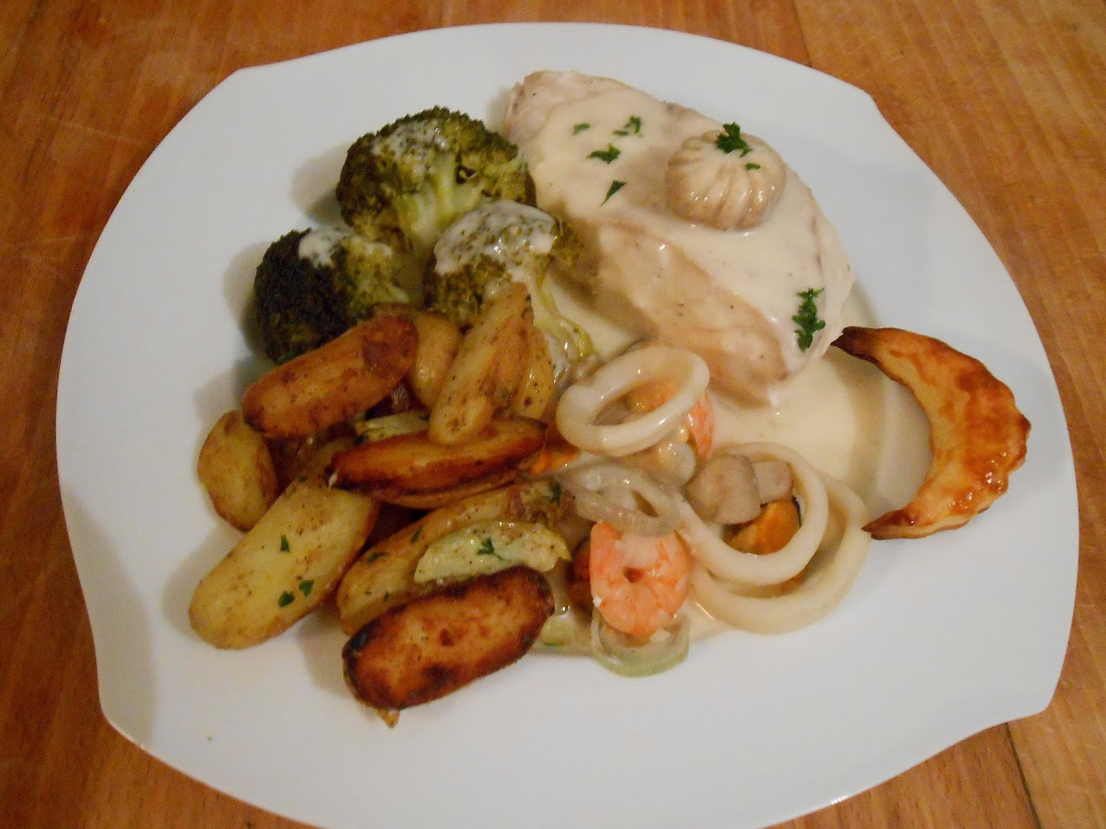 Pomme Cannelle Dos de cabillaud sauce Dieppoise