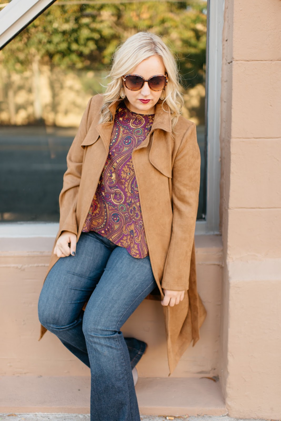 faux suede trench show me your mumu faux suede trench show me your mumu