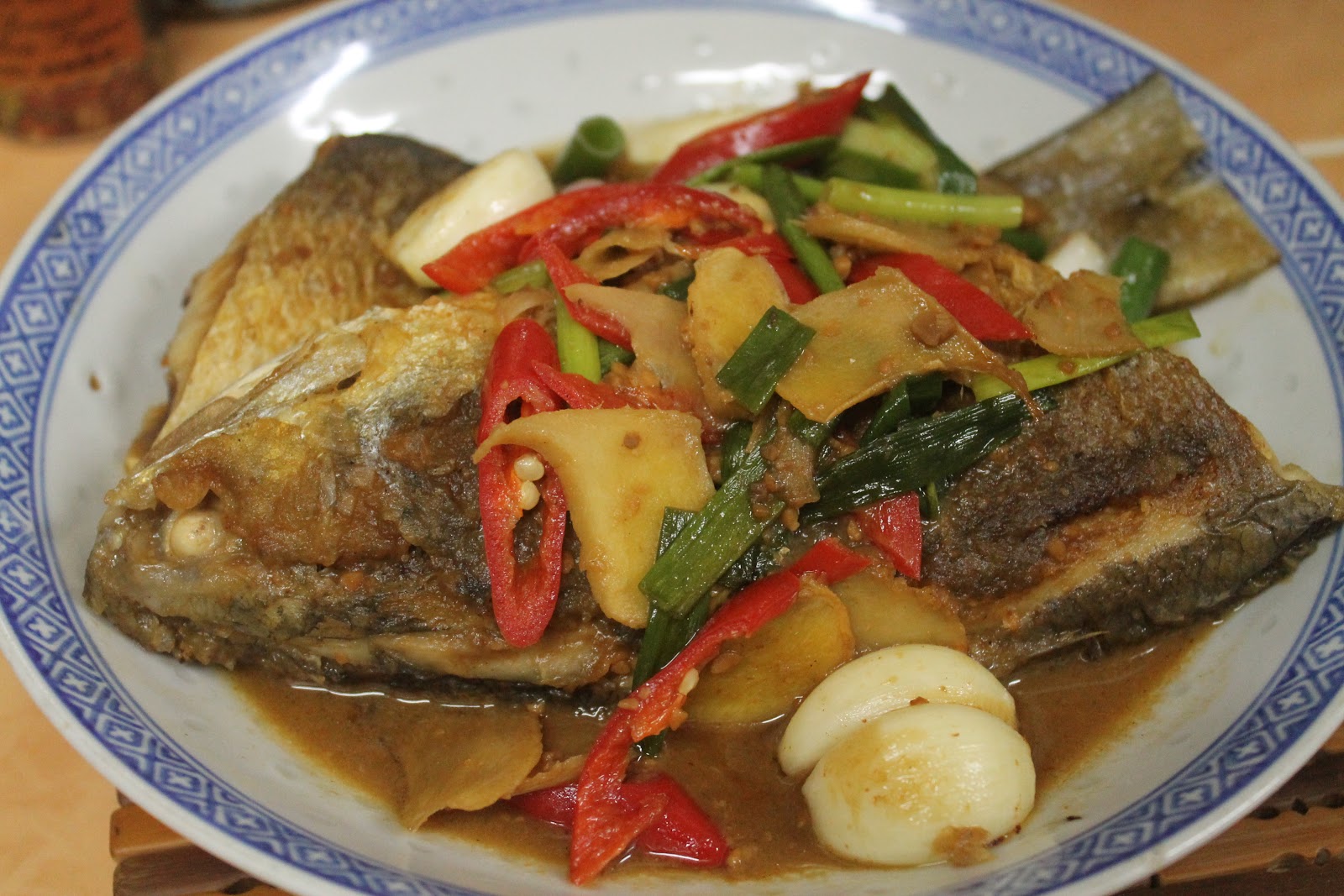 My Cooking Recipe Braised Fish In Fermented Soy Bean