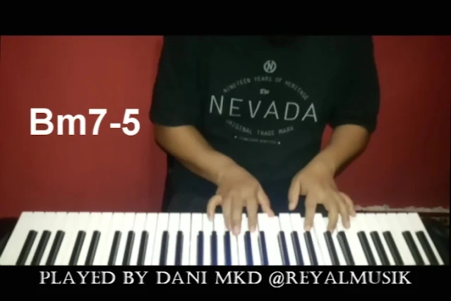 Belajar Kunci Chord Dim m7-5 Bridge Chords Piano Keyboard