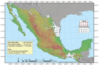 mapa eolico en mexico