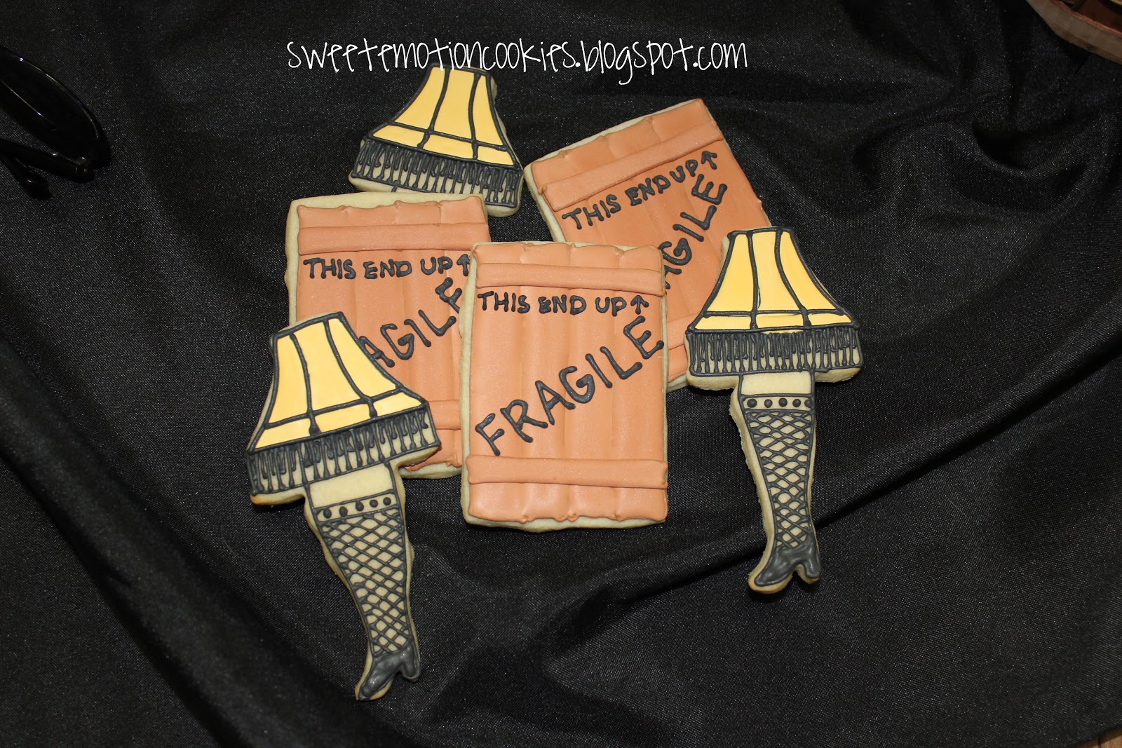 Sweet Emotion Christmas Story Leg Lamp and Fragile Box Cookies