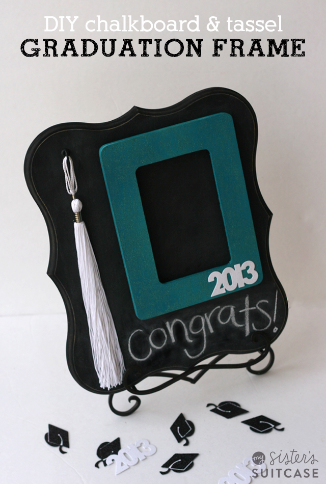 here is a fun gift idea that is perfect for a graduate a diy photo frame with tassel holder - Graduation Gift Ideas