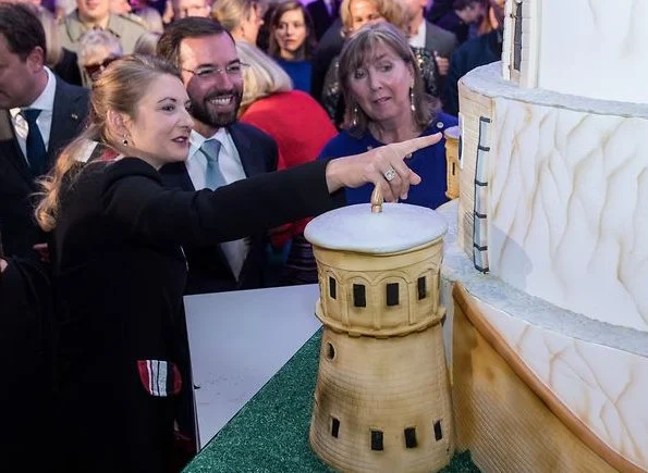 Hereditary Grand Duchess Stéphanie at the celebrations of 40th anniversary of Les Amis des Musées Luxembourg