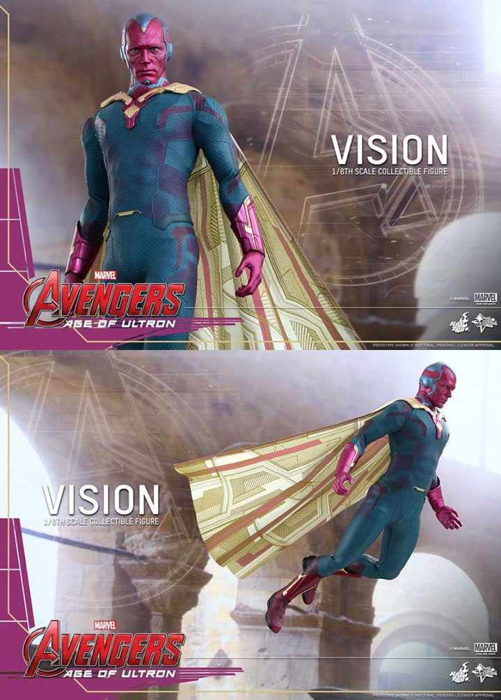 Avengers Age Of Ultron 1 6 Vision From Hot Toys
