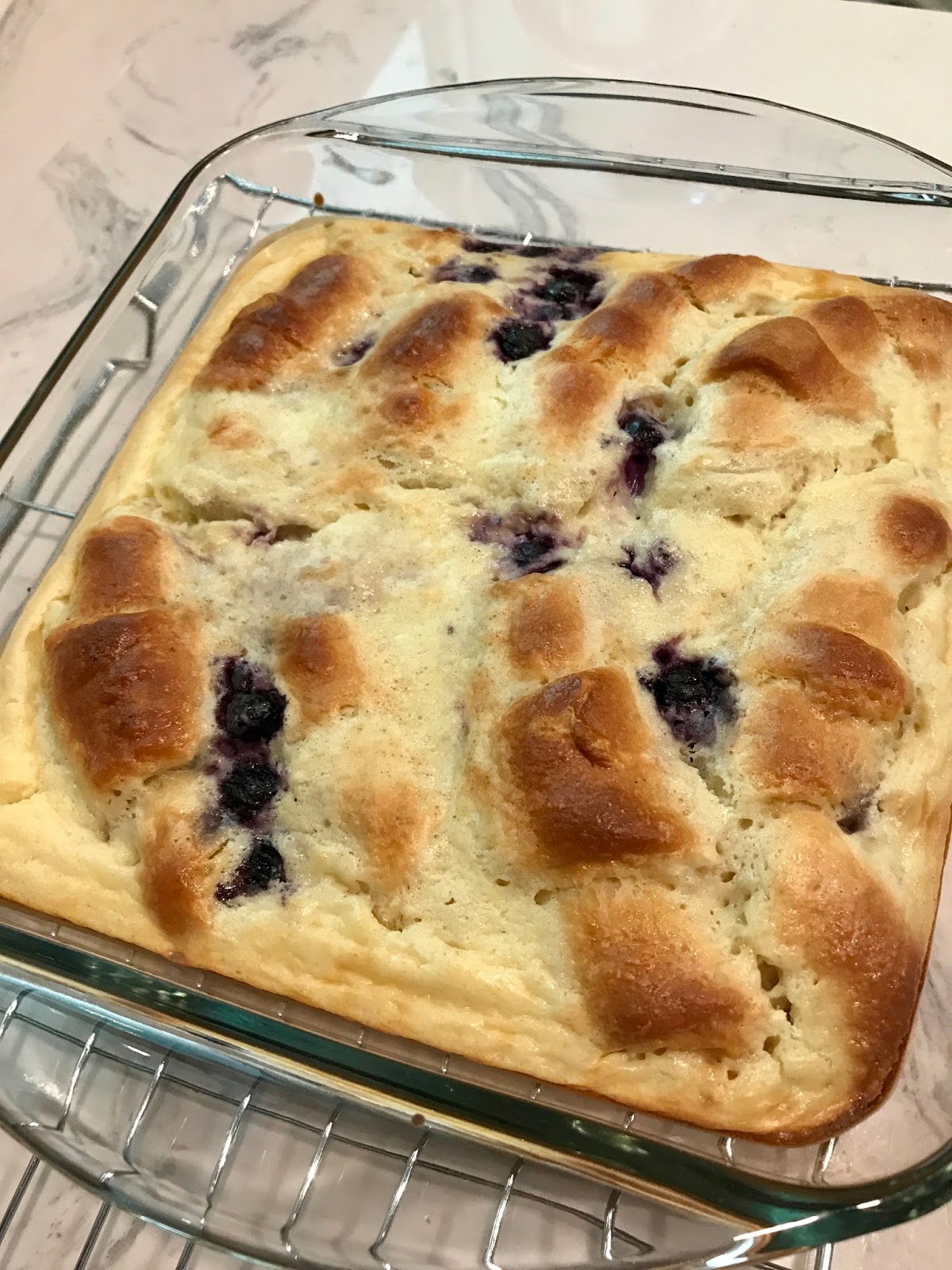 Blueberry Croissant Breakfast Bake