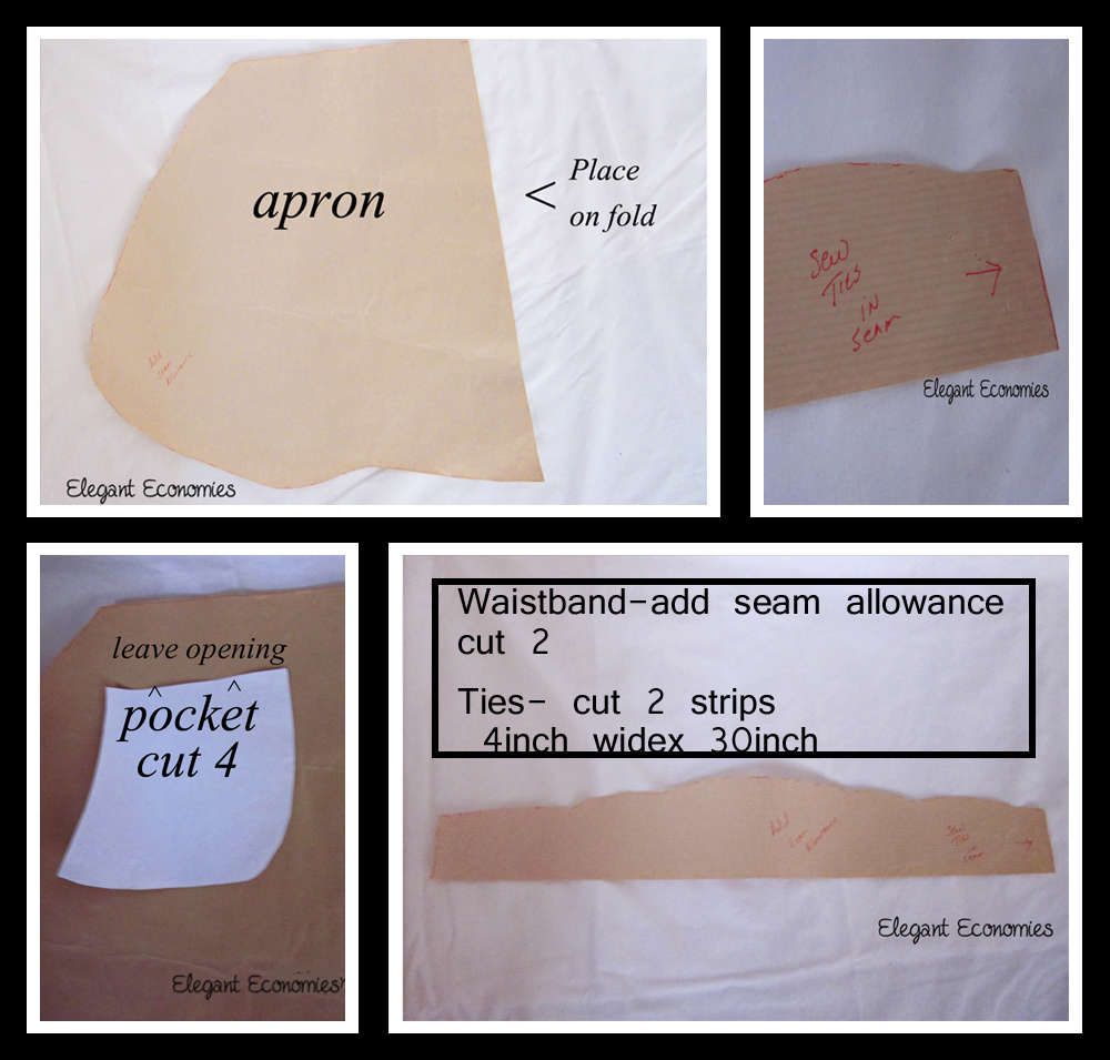 Elegant Economies Feed Sack Apron