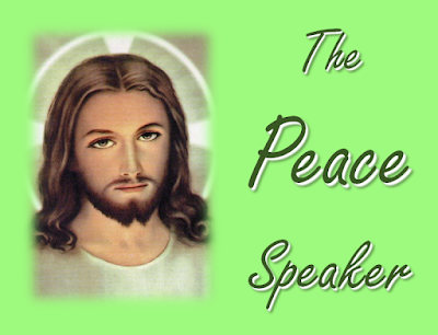 Picture of Jesus, speaking peace