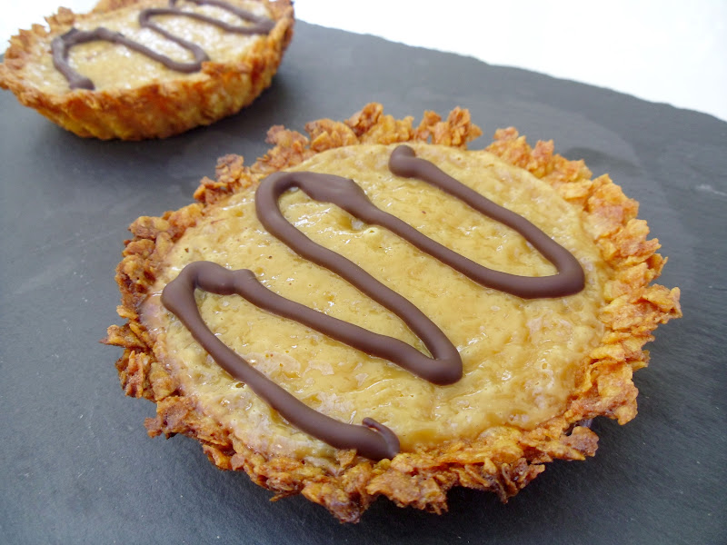 Gourmande ou passionnée... Tartellette croustillante aux corn flakes