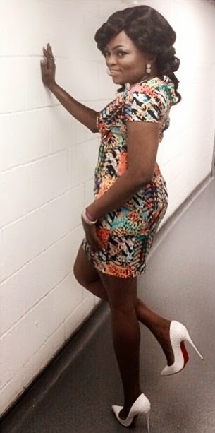 funke akindele mini dress london