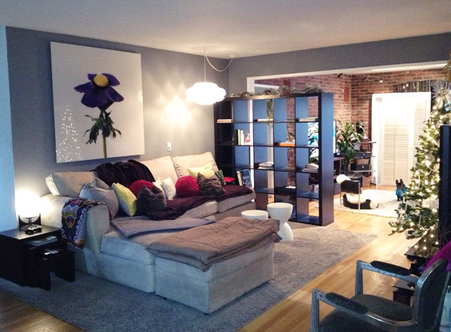 living room decor, ikea expedit room divider