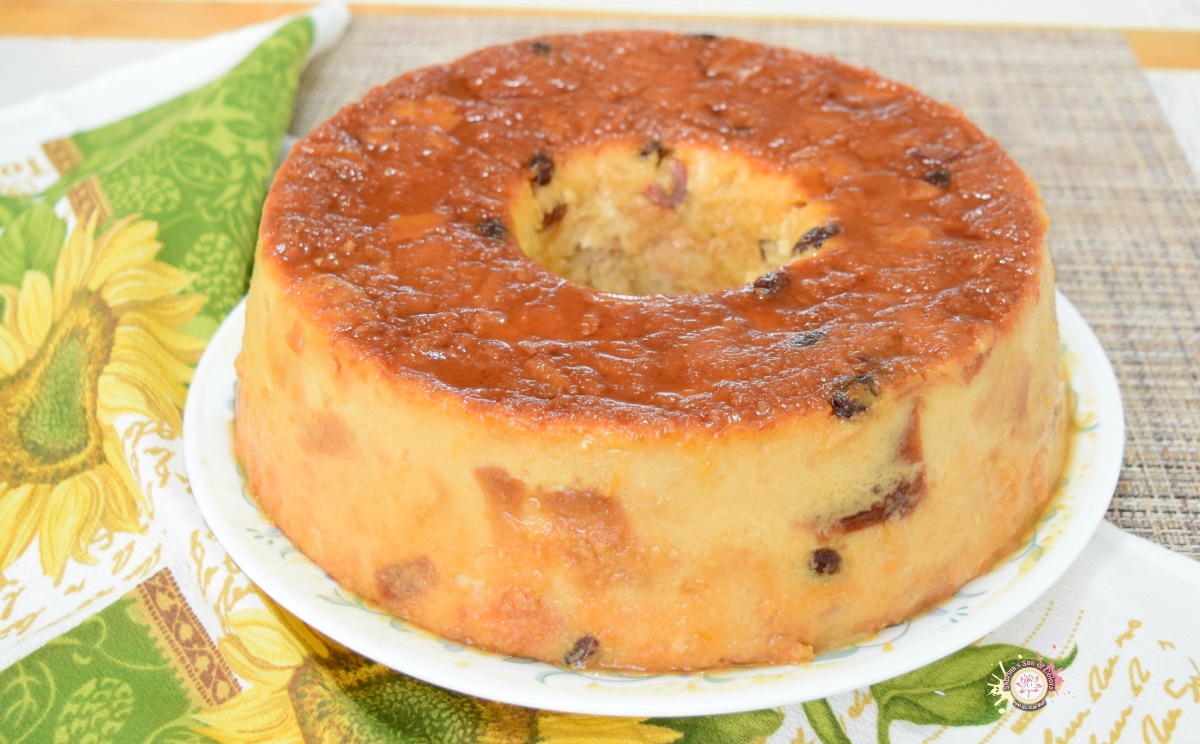 Budín de pan duro, pasas y miel Sabrina´s Sea of Colors