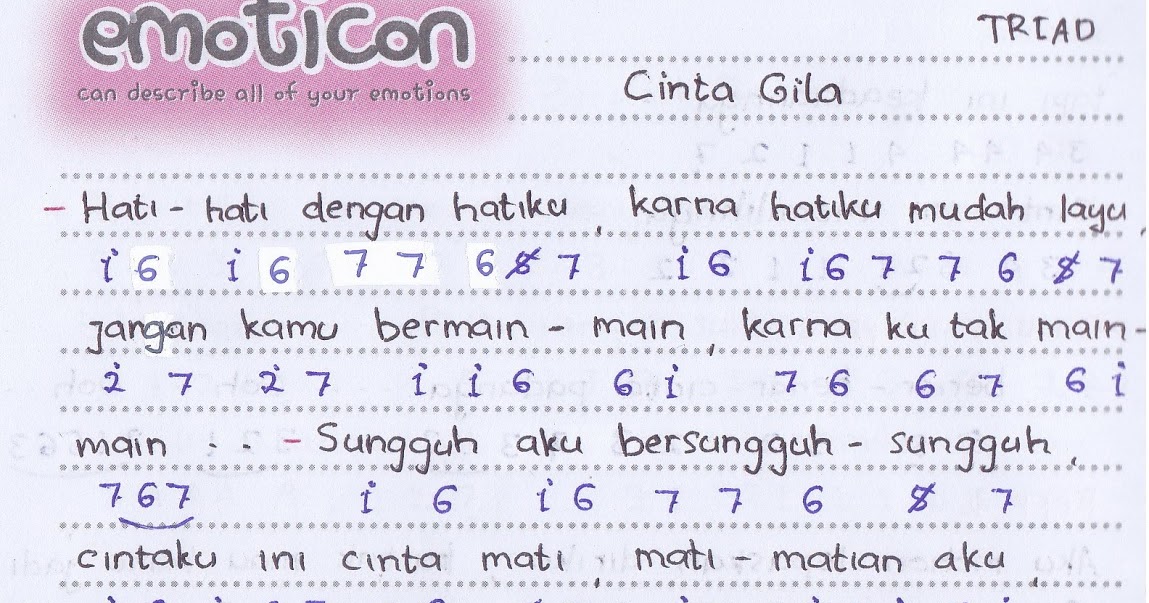 Not Angka Lagu Kenangan Terindah Kumpulan Not Lagu