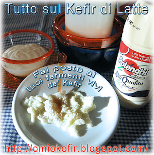 fermenti vivi del Kefir di latte