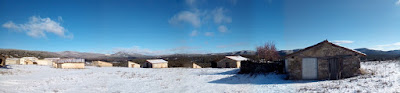 nieve en la serrania de cuenca. autor, miguel alejandro castillo moya