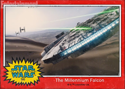 Star Wars The Force Awakens Millennium Falcon Trading Card