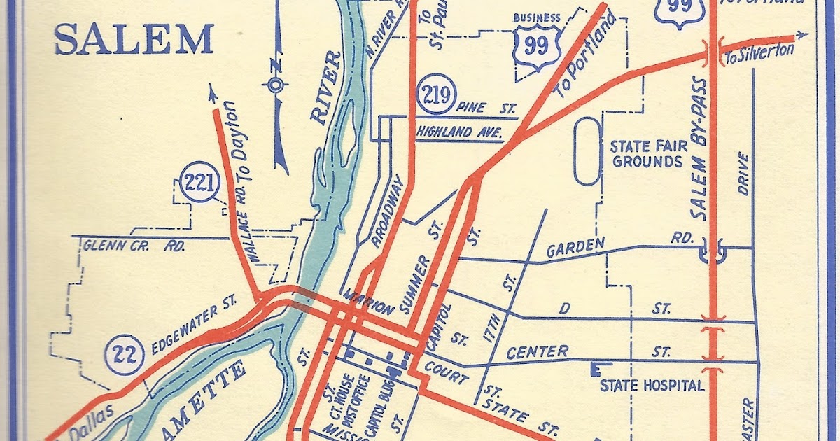 The ZehnKatzen Times [maps] Salem, Oregon, Within Her 1956 Boundaries