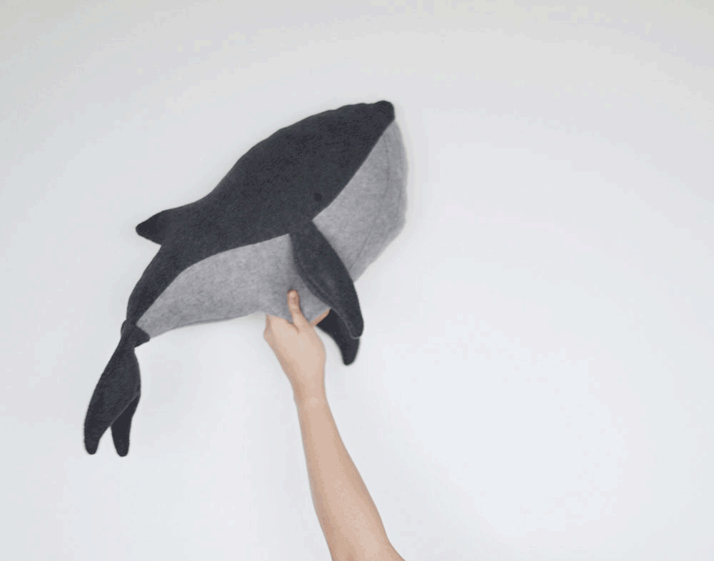 DIY STUFFED WHALE TOY FLAT 3/6