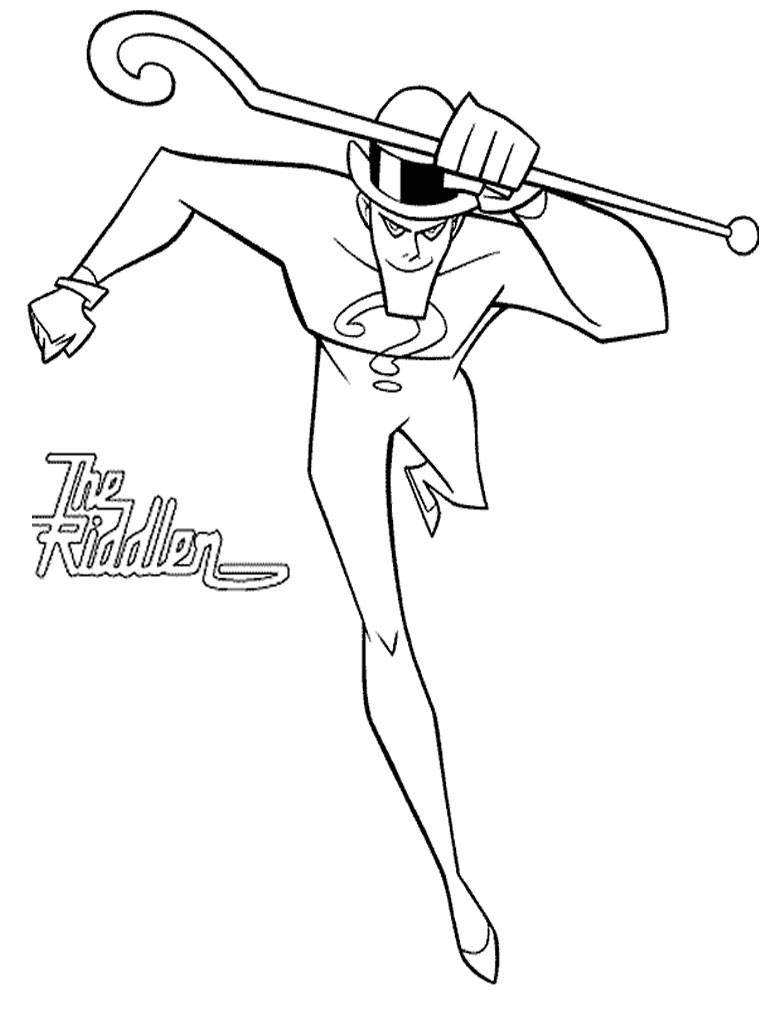 name batmans enemies coloring pages - photo #2