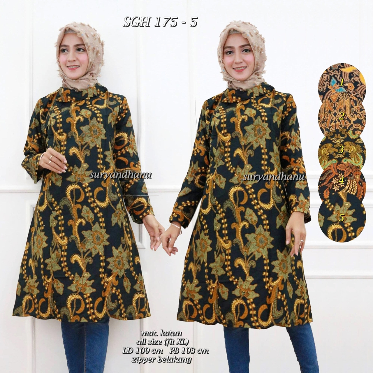 Model Baju Batik Tunik Kantor Terbaru 2019 - Seputar Model