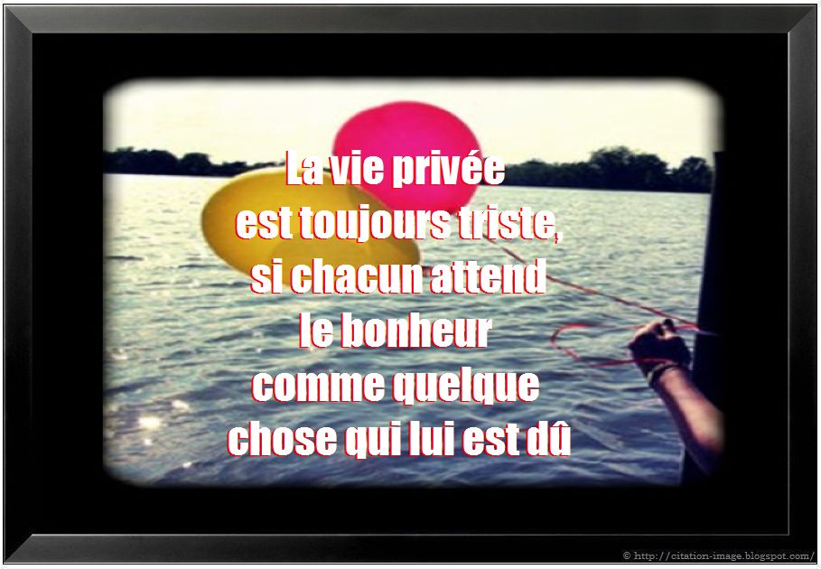 Citation en image sur le bonheur