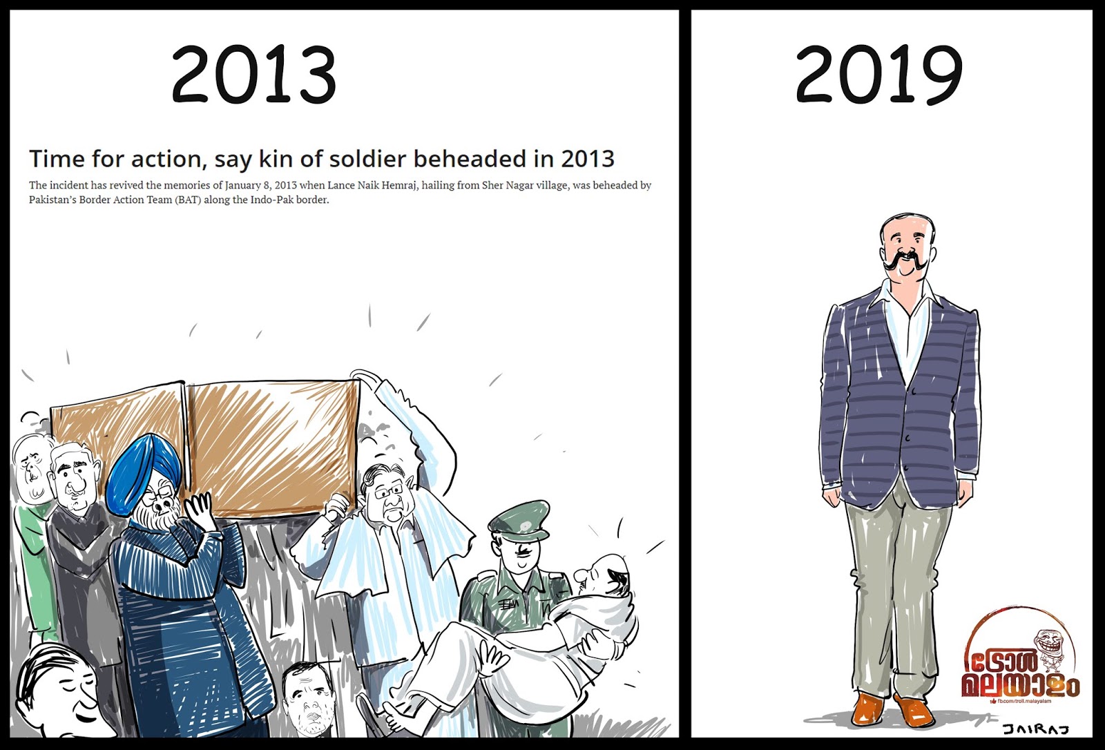 jairaj's: Indian Army political cartoon