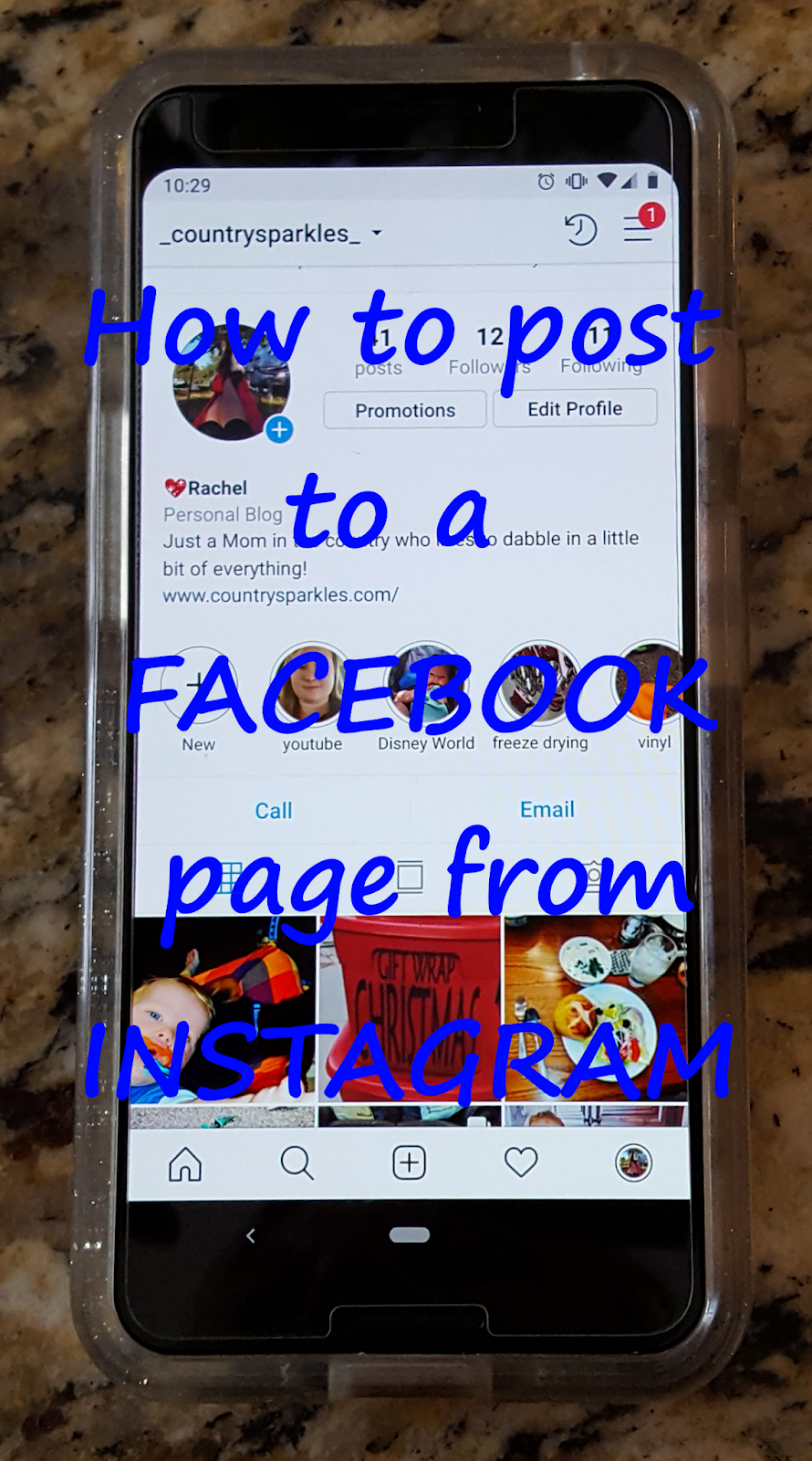 How to post to a Facebook page from Instagram
