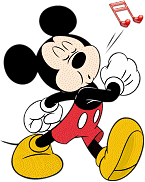 Alfabeto animado de Mickey Mouse silbando X.
