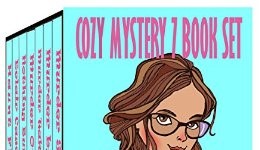 girl in glasses on cover of cozy mystery book set