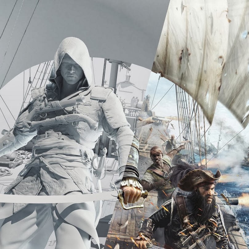 Assassin’s Creed IV Black Flag key visuals from Ars Thanea Computer