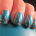 Turquoise chique nail art