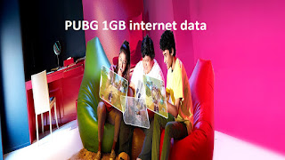 PUBG 1GB internet data pack for 30 days