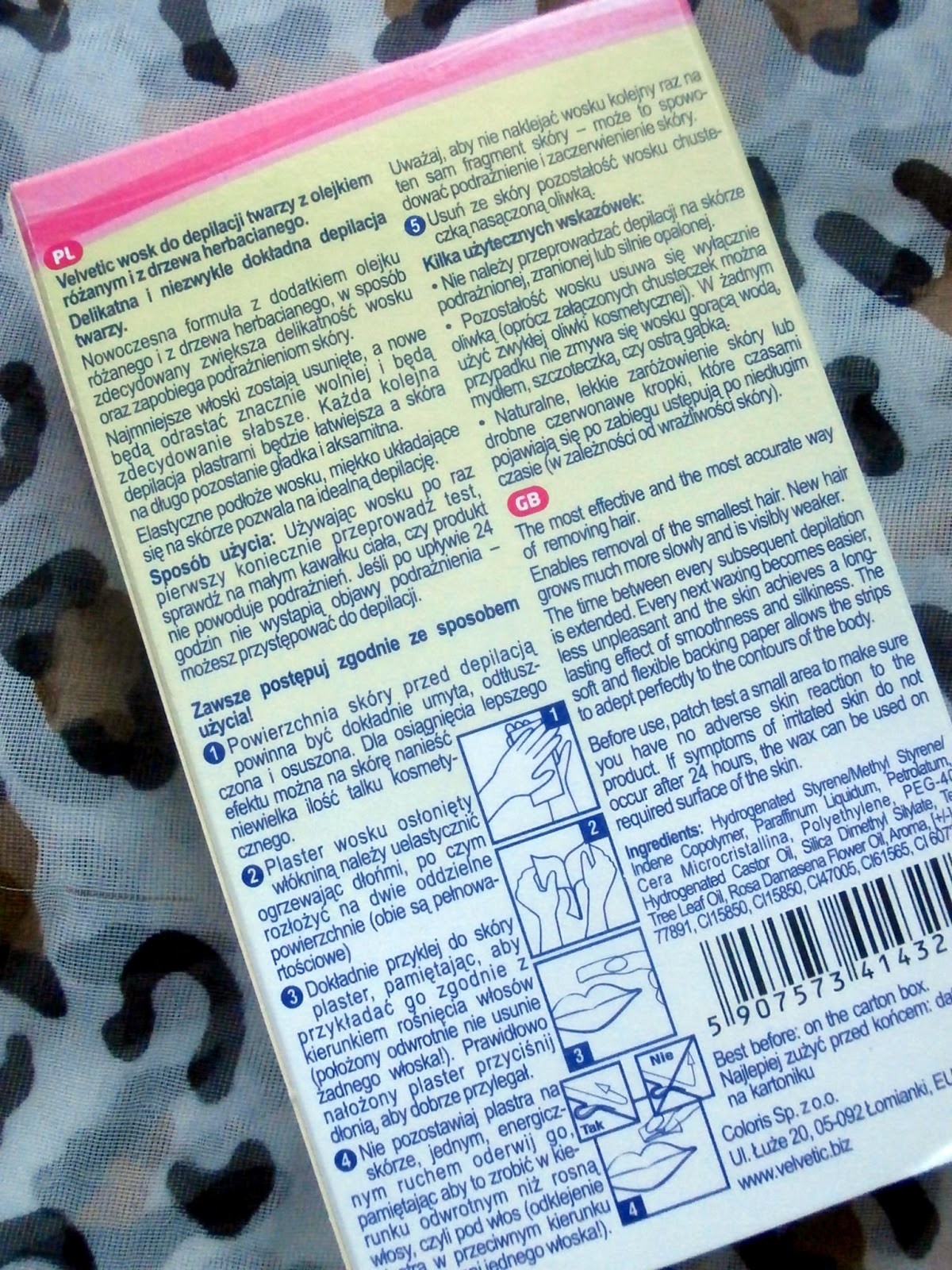 Wosk do depilacji twarzy z olejkiem różanym i z drzewa herbacianego